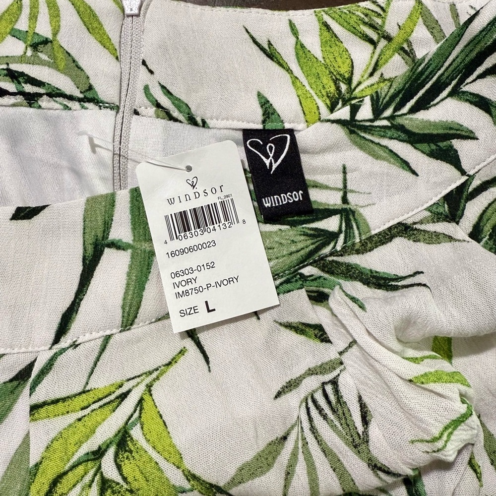 NWT Windsor 2pc Tropical Crop Top Shorts Set Sz M & L Vacation Summer Party Sexy - Picture 12 of 14